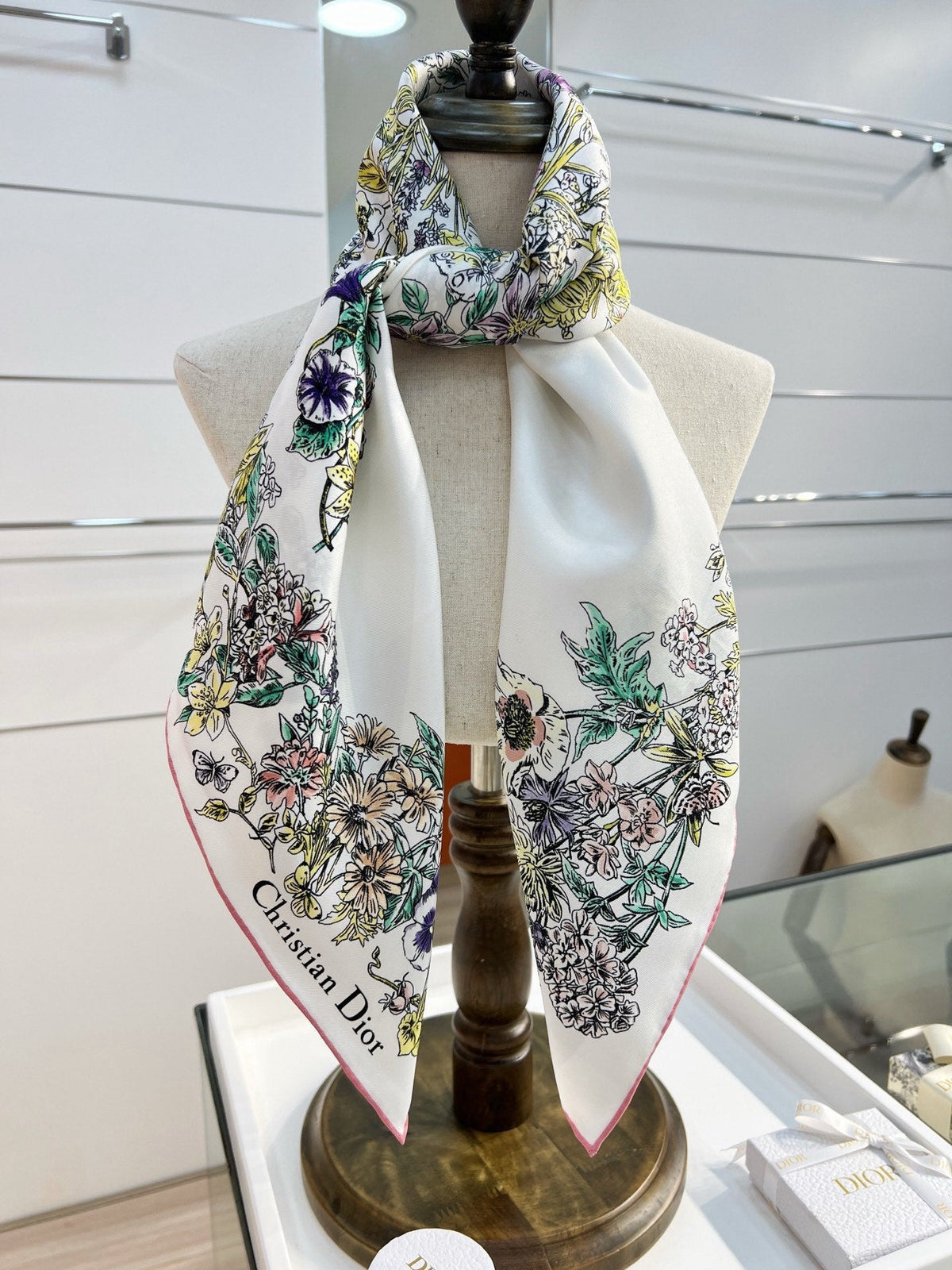 Dior 2026 Scarf 90cm Colorful Silk 212127