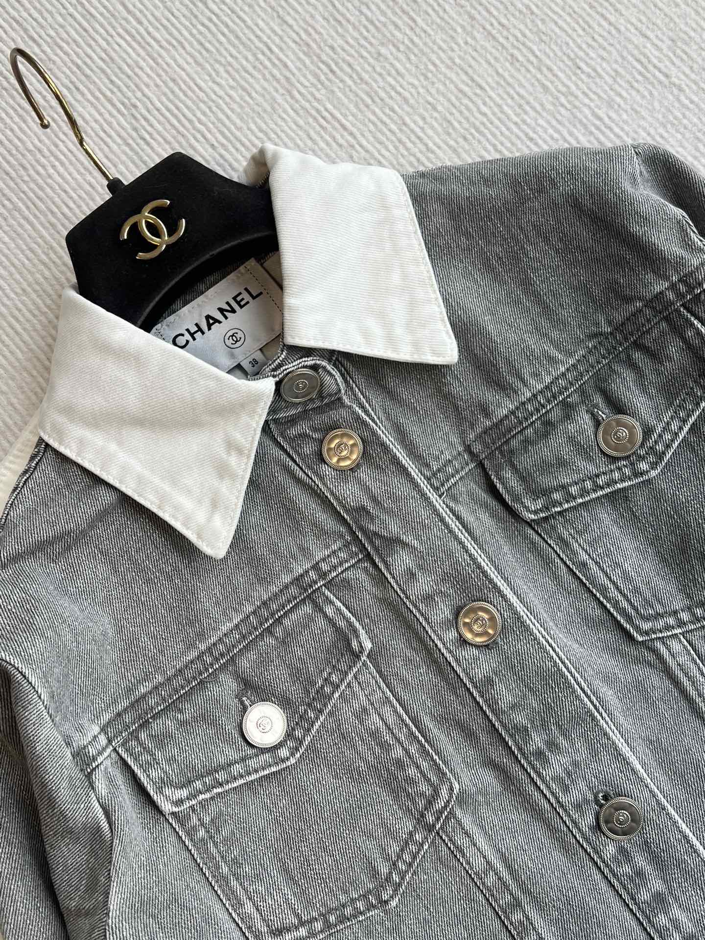 CC 25 Denim Jacket Smoky Gray Cotton 237733