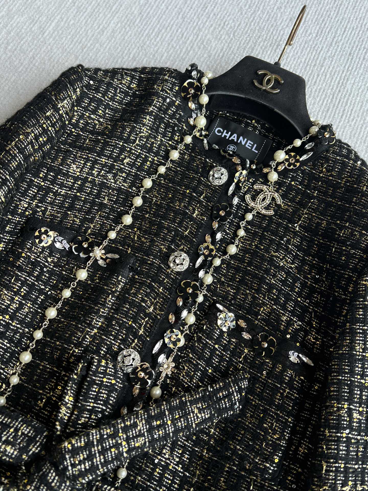 CC 25 Set Tweed Black Polyester Wool 289987