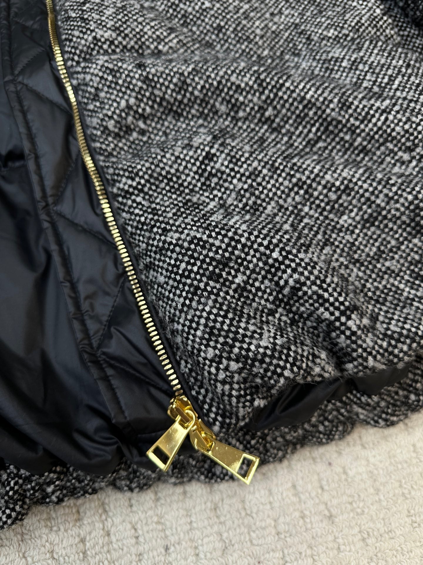 MC 2025 Jacket Black White Tweed Lambwool