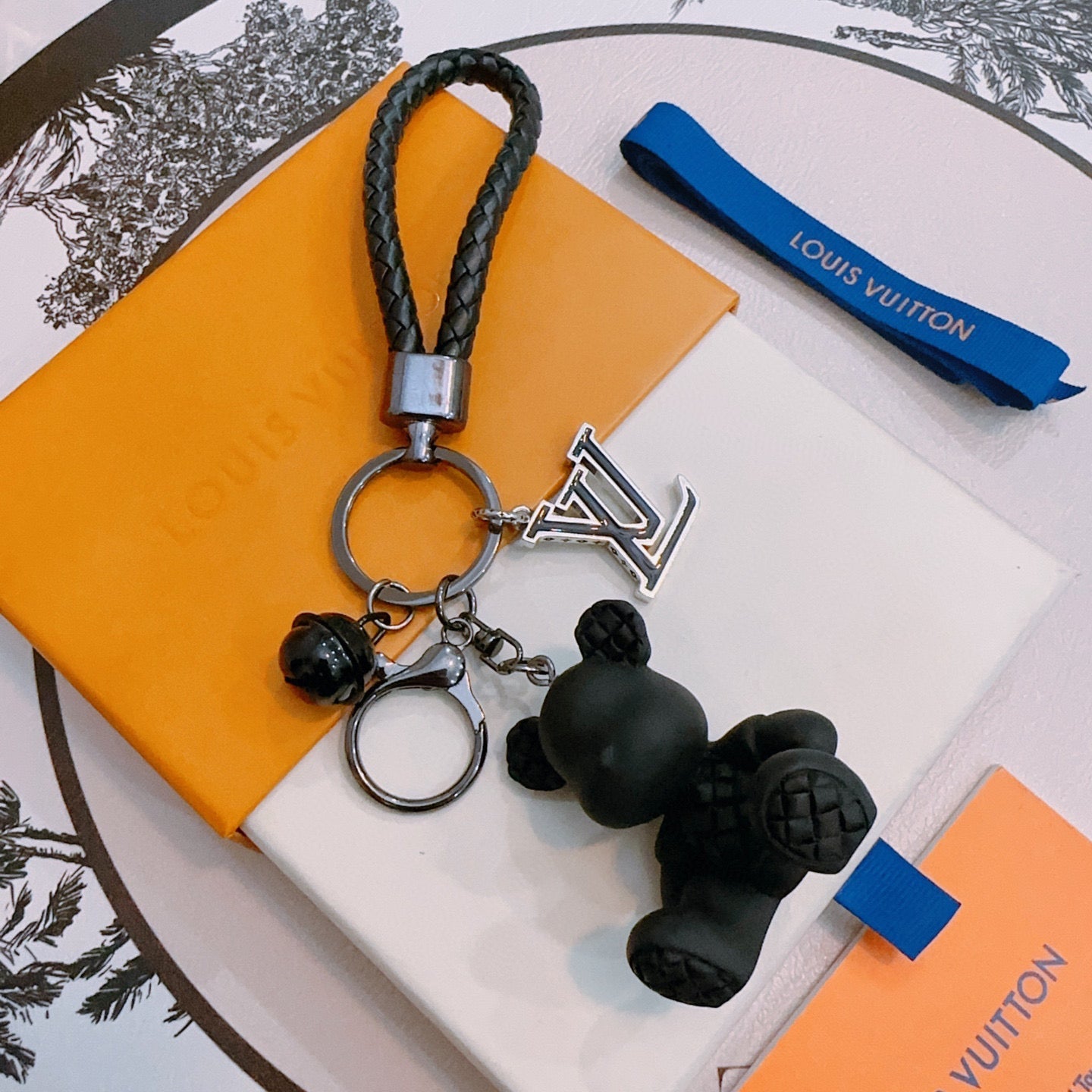 LV Black Bear Charm