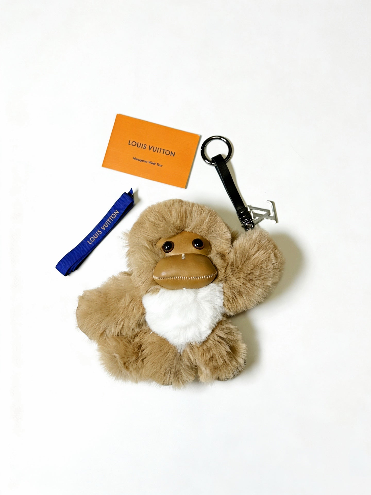 LV Monkey Brown and Beige Charm