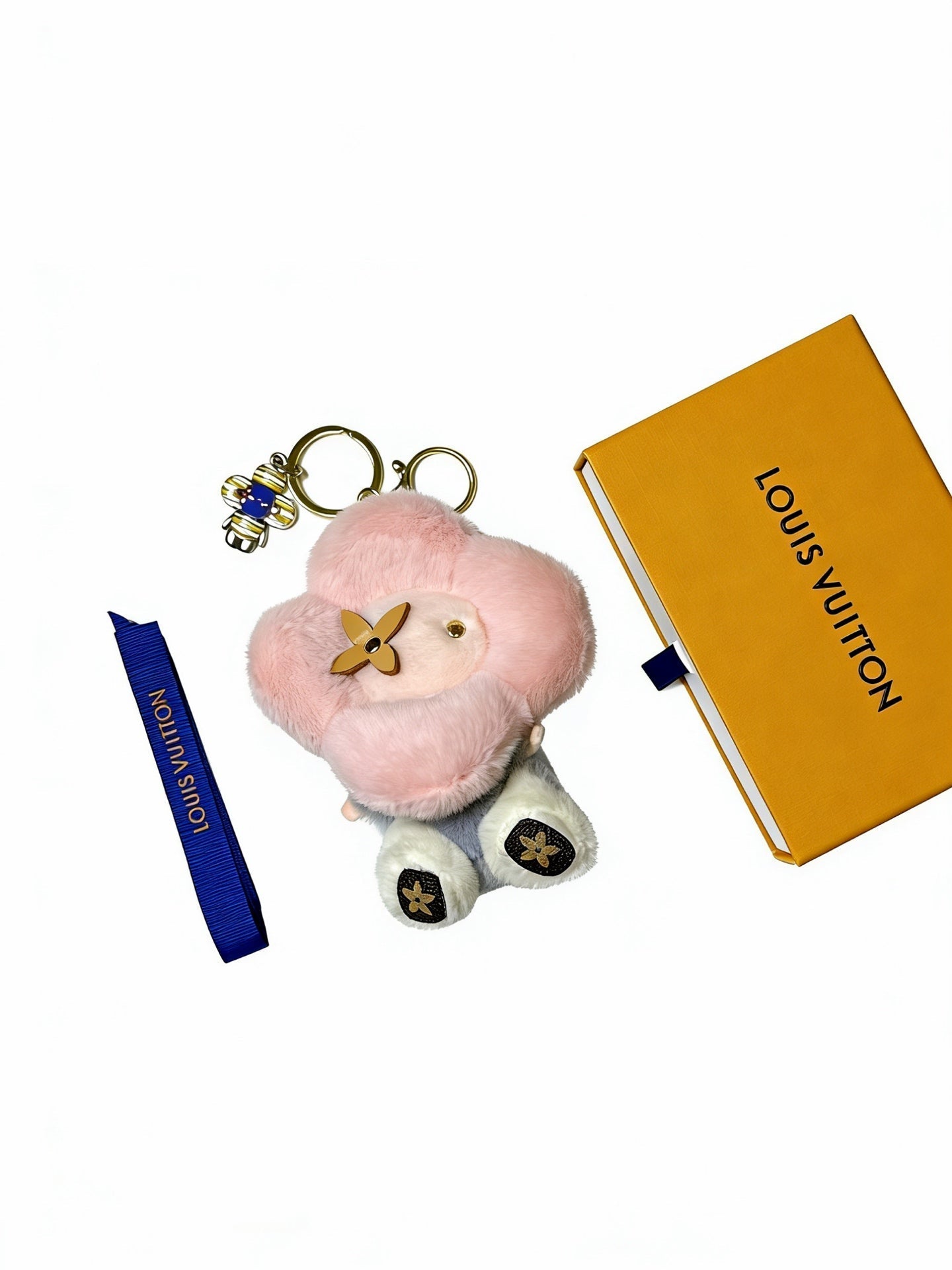LV Vivienne Brown and Pink Charm