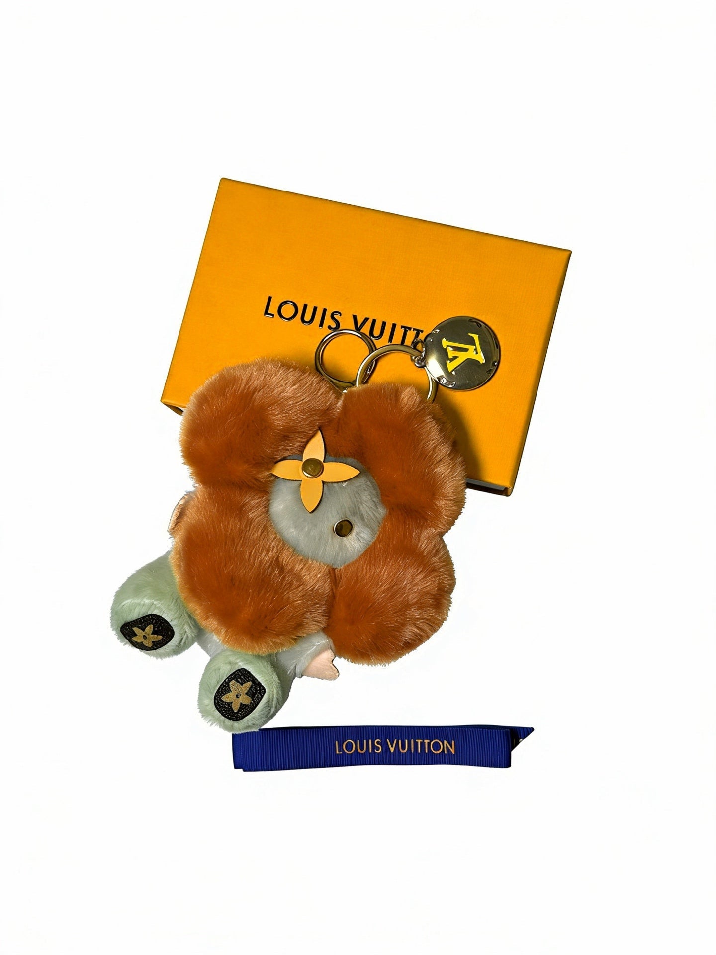 LV Vivienne Brown and Pink Charm