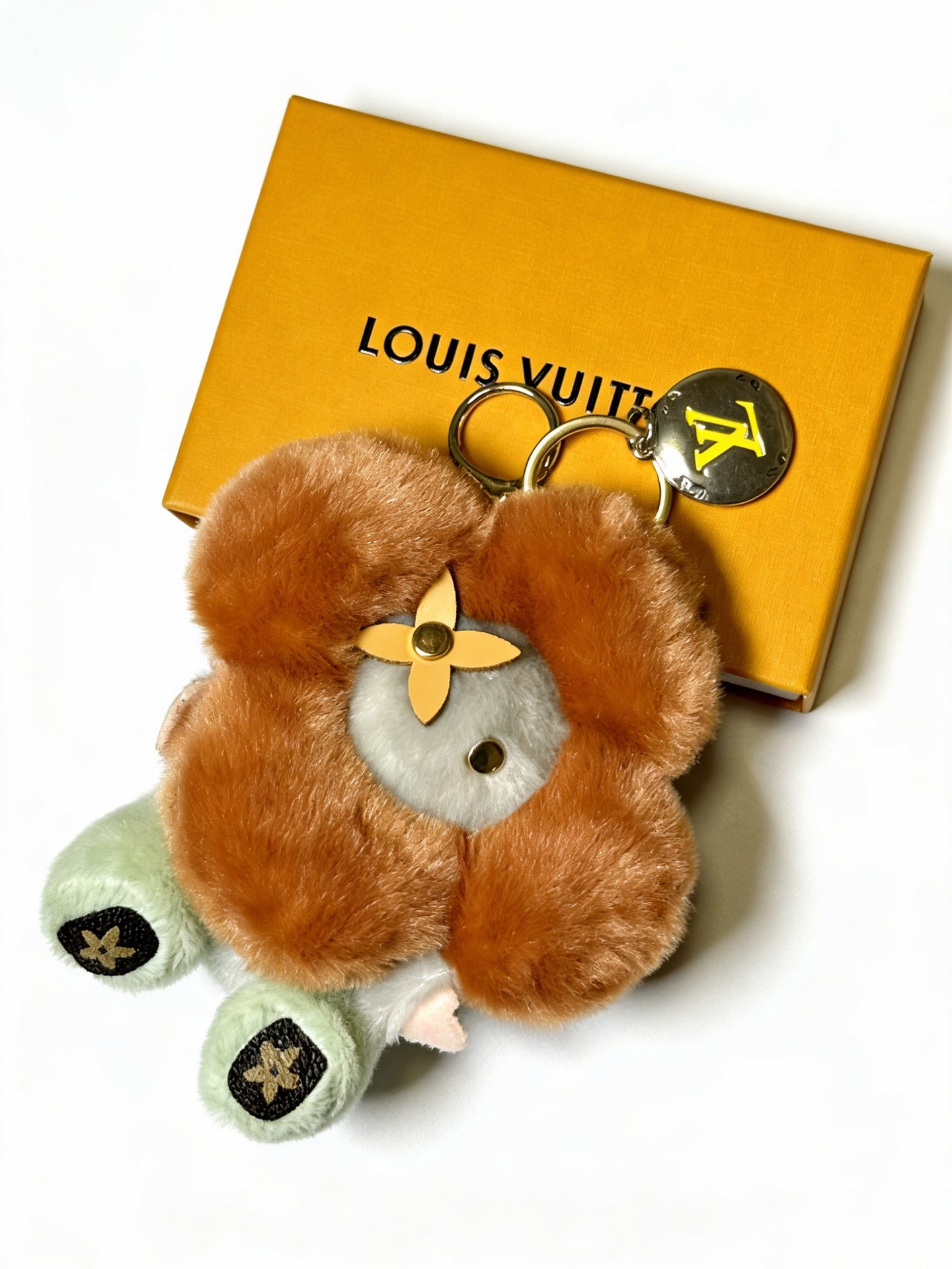 LV Vivienne Brown and Pink Charm