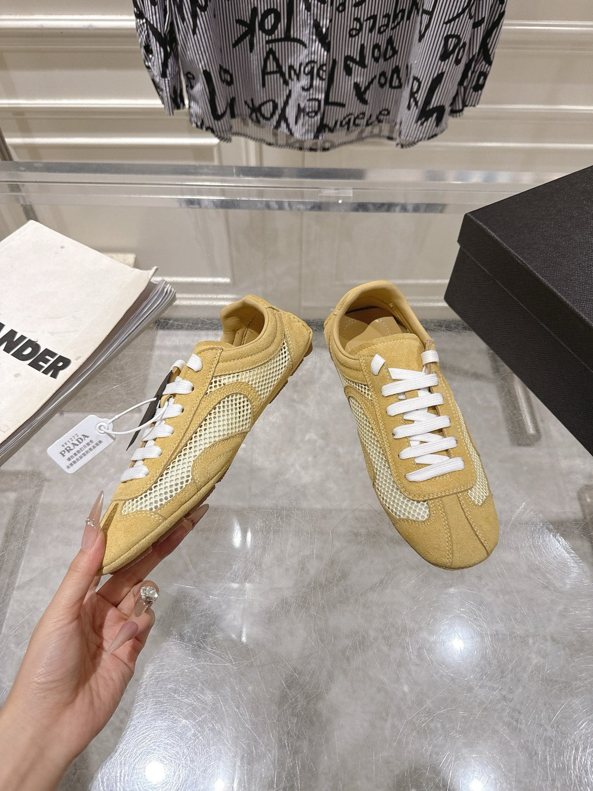 Prada 2026 Montecarlo Re-Edition Sneakers Mesh Suede 148099