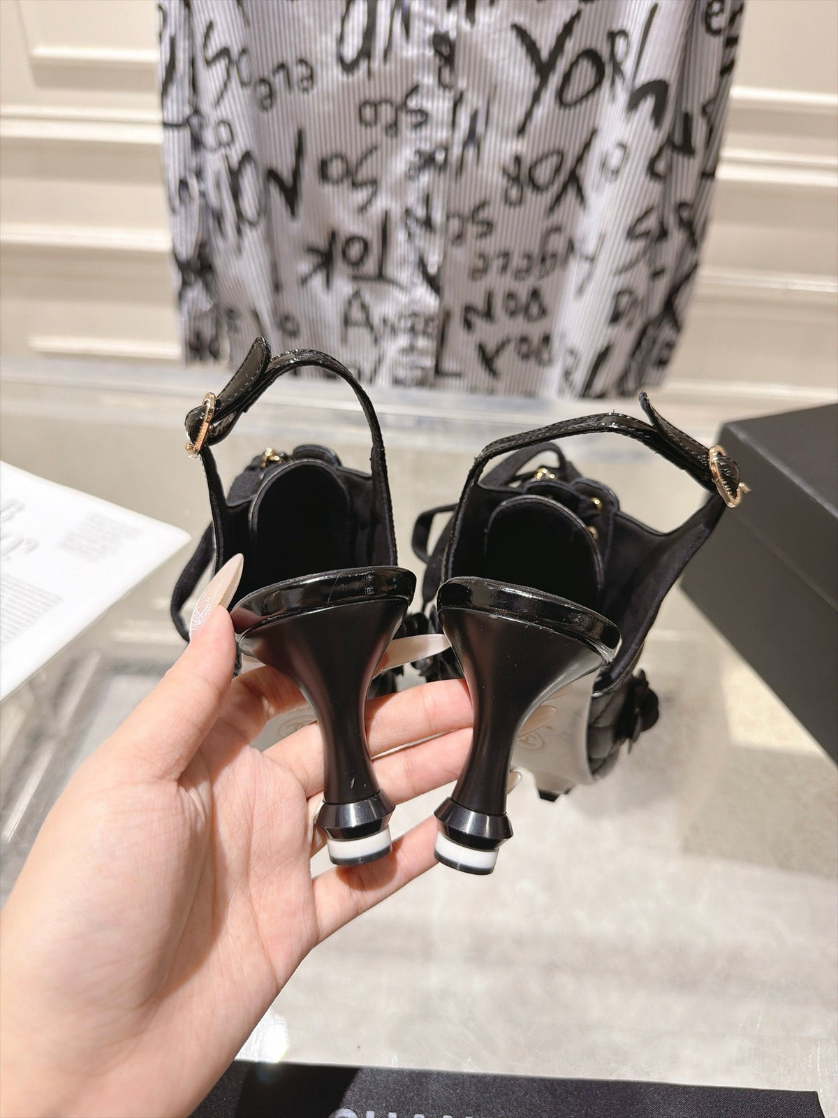 Chanel 2026 Quilted Slingback 70mm Leather 124294