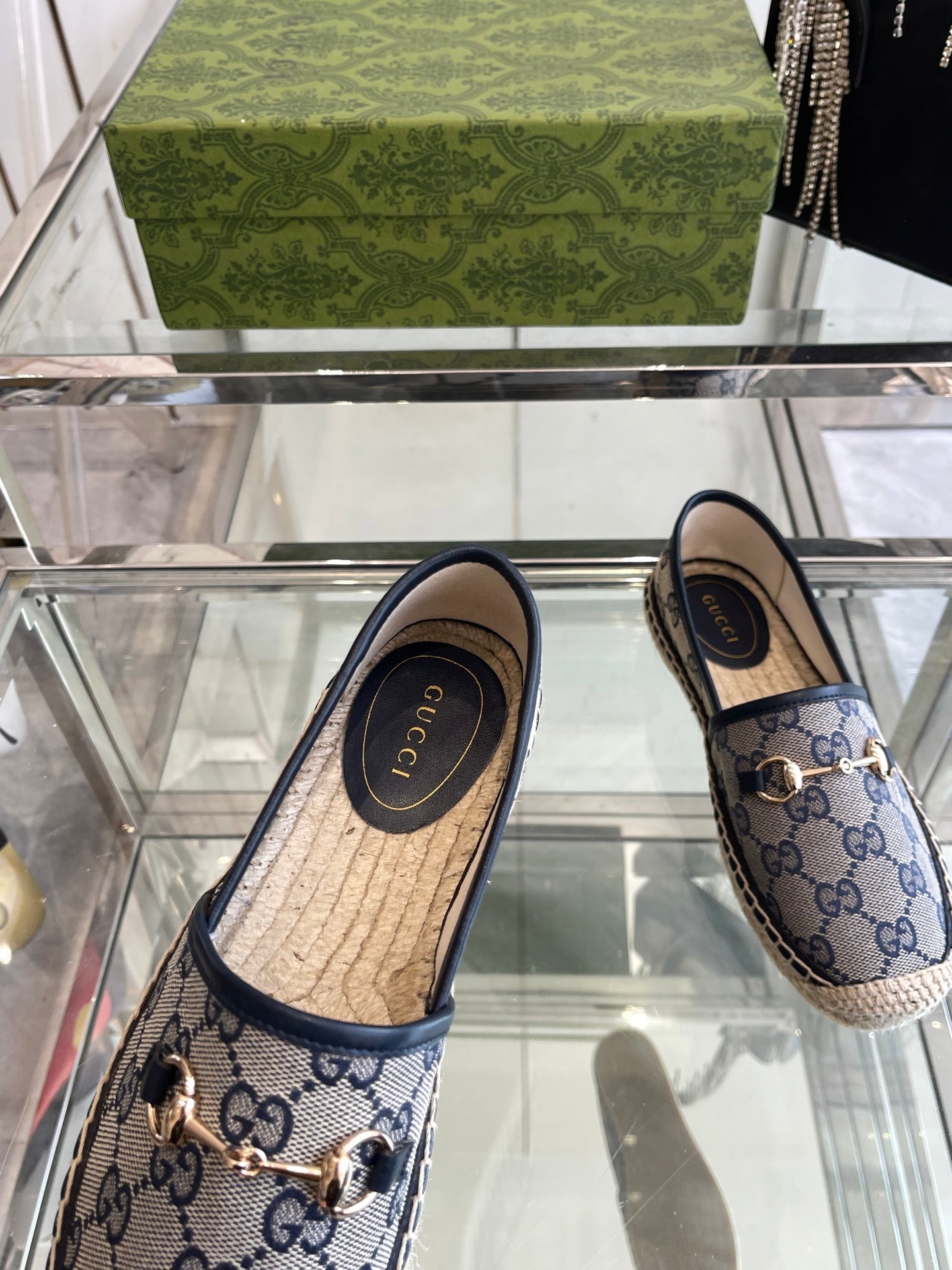 GC 2025 Espadrille With Horsebit Navy Blue Canvas 292313