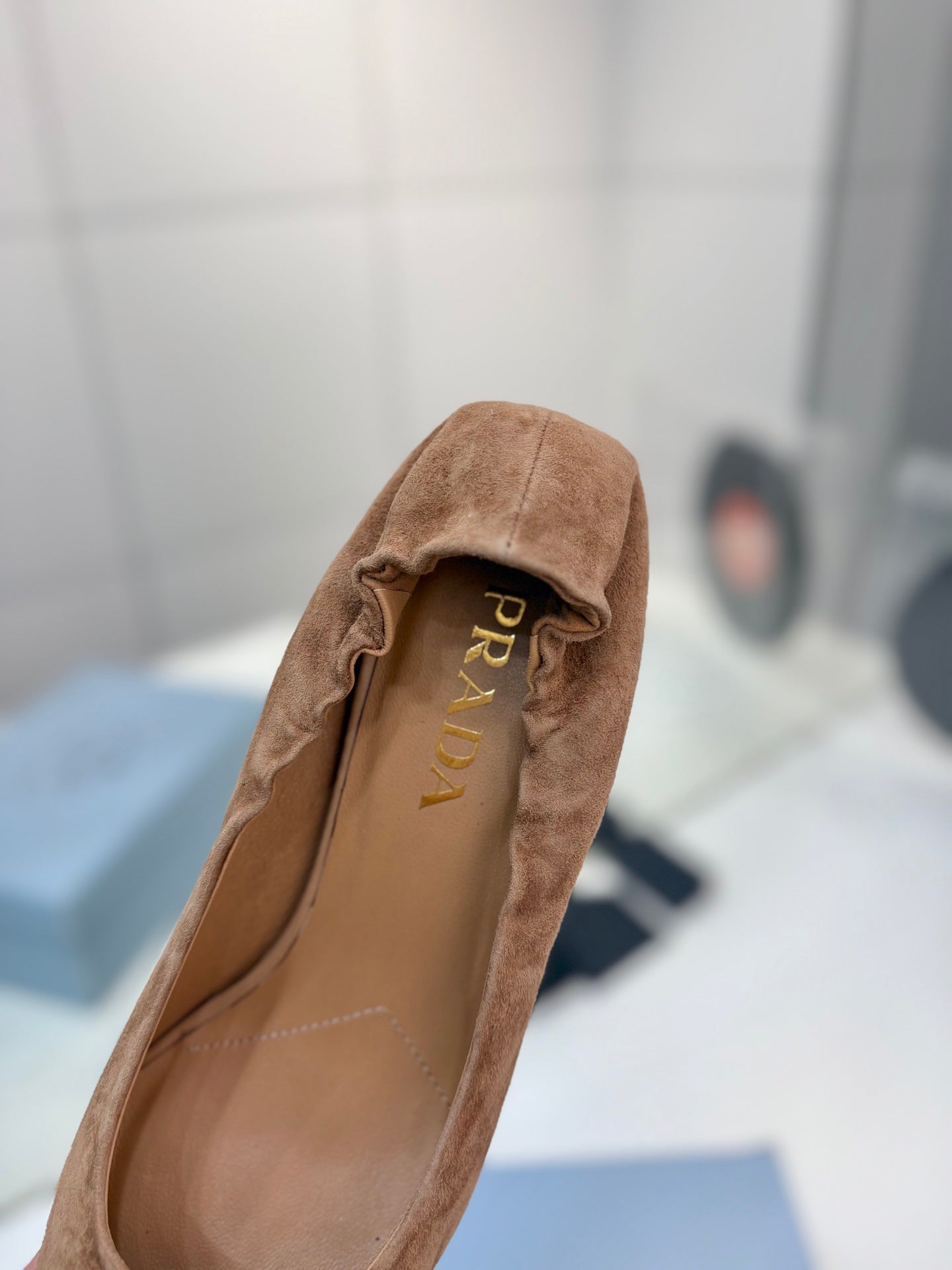 PRA 26S Pointed Toe High Heels 55 Brown Suede 627127