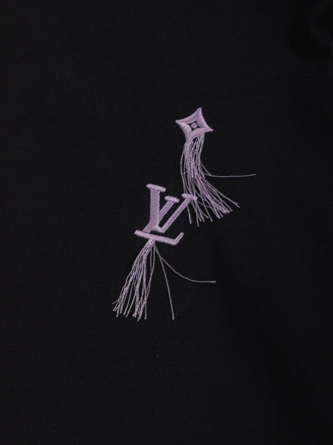 LV 26A Short-Sleeve T-Shirt Black Multicolor Cotton 405640