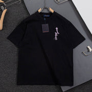 LV 26A Short-Sleeve T-Shirt Black Multicolor Cotton 405640