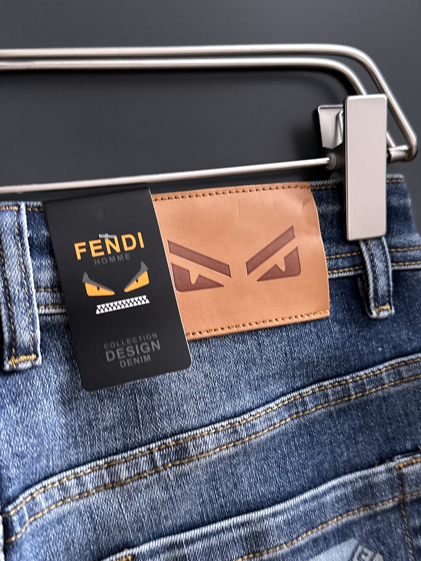 Fendi 2026 Men's Jeans Blue Denim 802138