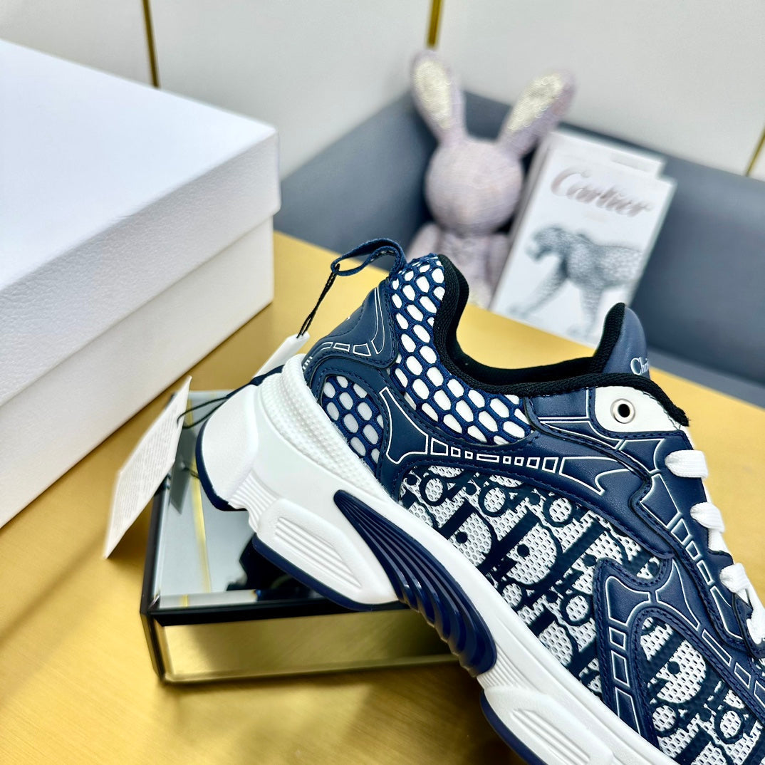 CD Chrono Sneaker 40mm In Navy Blue Mesh Fabric 994568