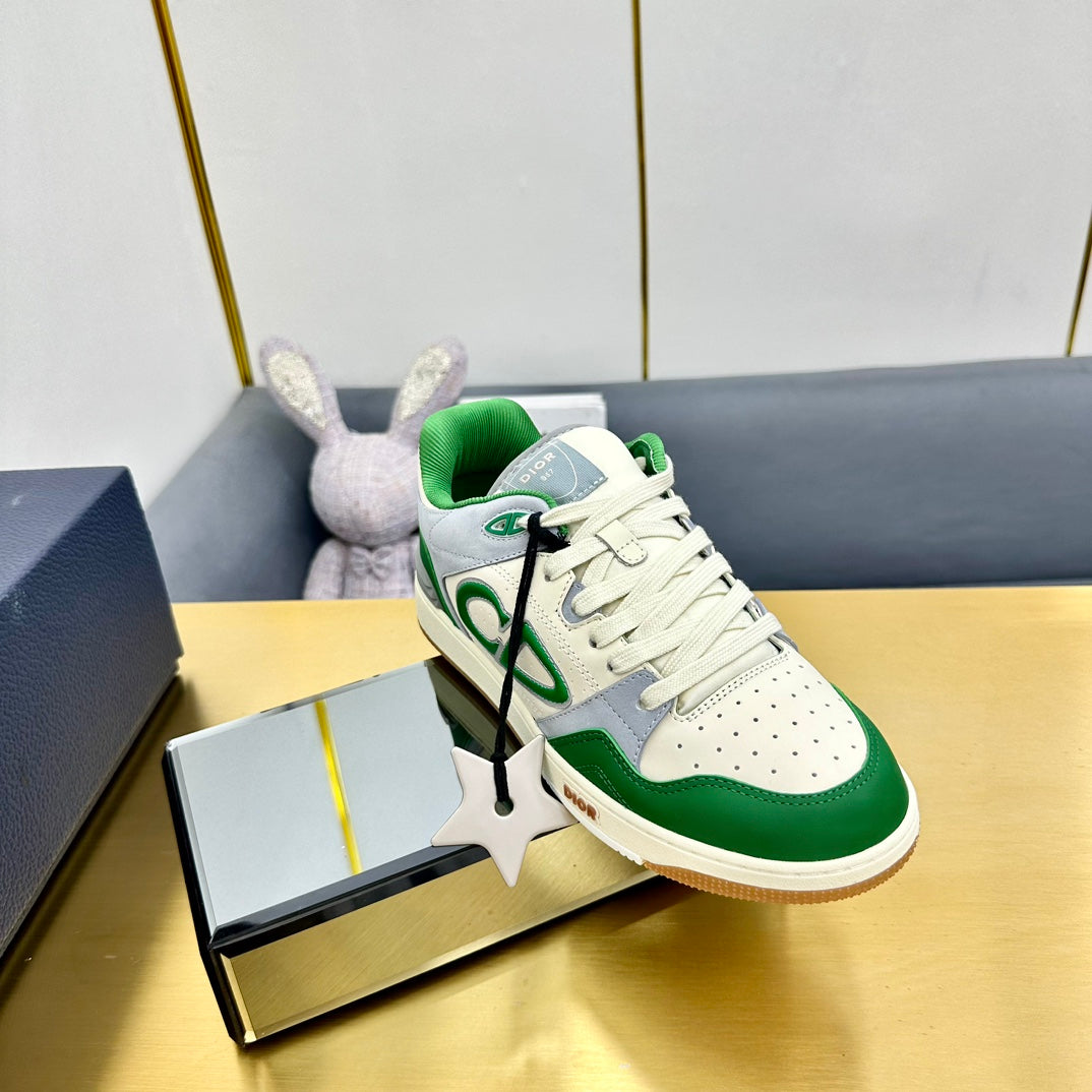 CD B57 Low-Top Sneaker In Green Calfskin 993832