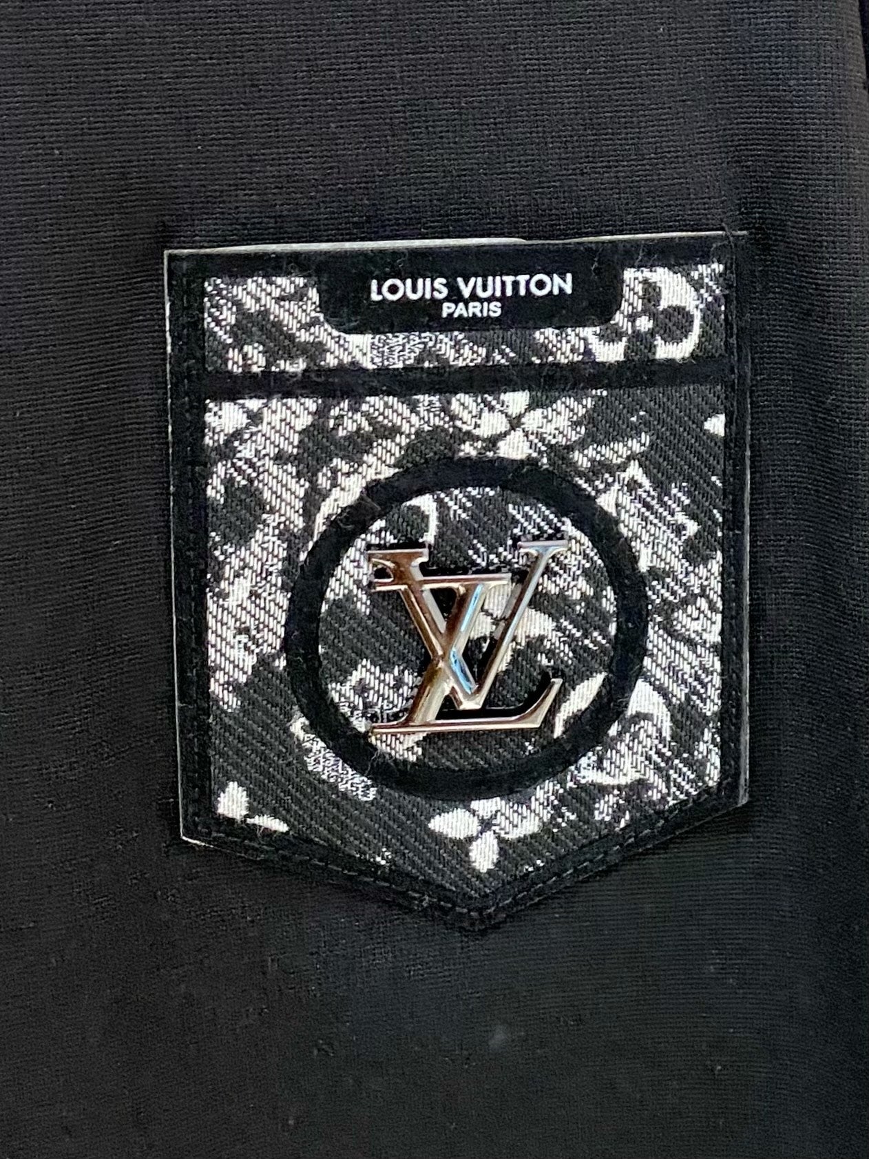 LV BLACK COTTON T-SHIRT 239594
