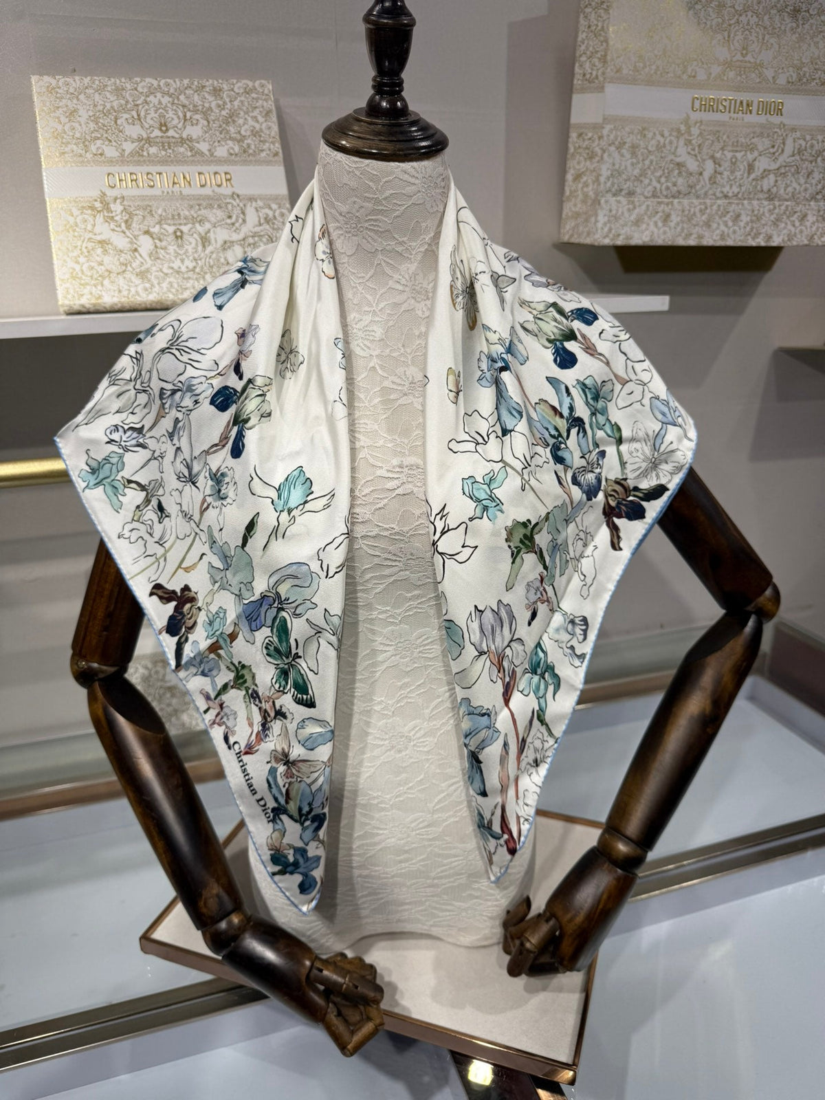 Dior 2026 Butterflies Scarf 90cm Silk 200716