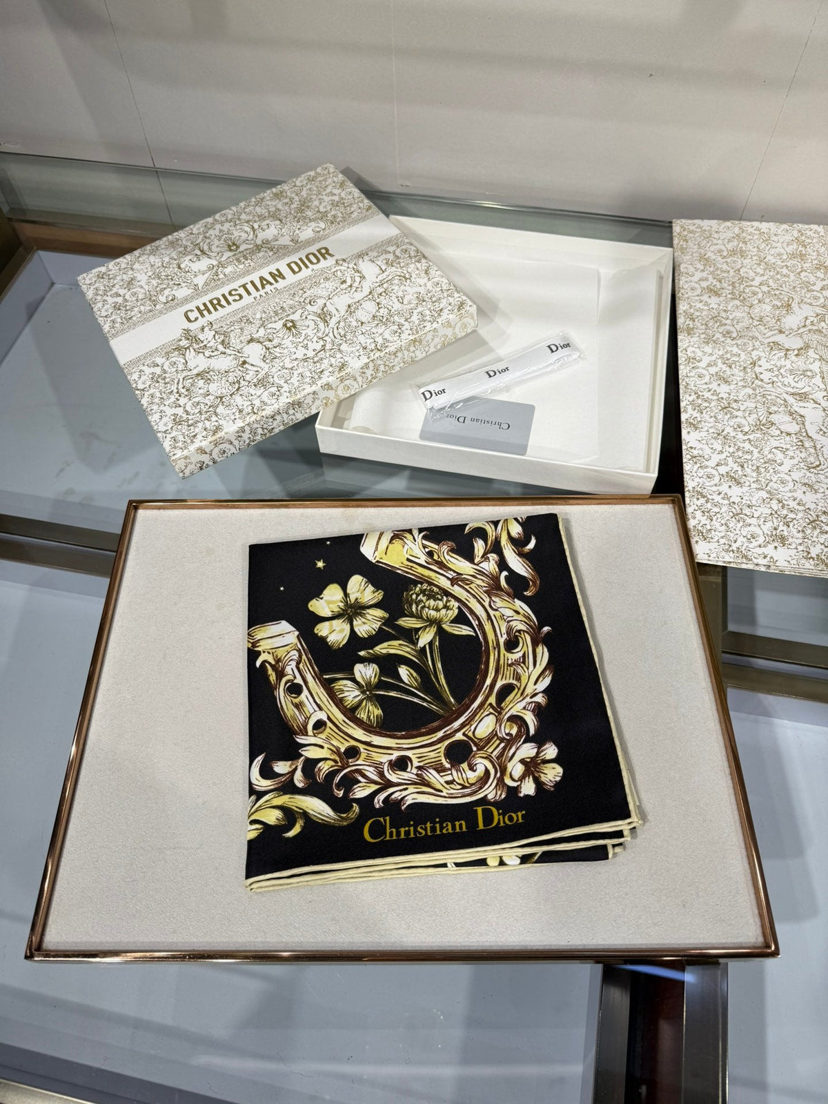 Dior 2026 Pegasus Scarf 90cm Silk 202674