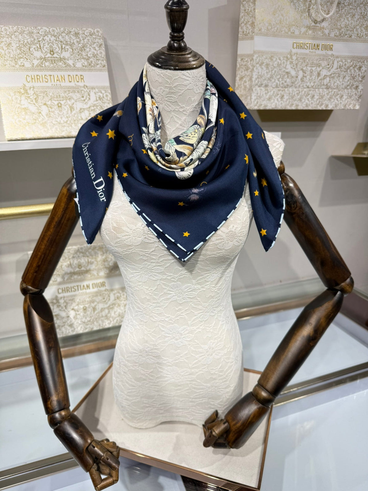 Dior 2026 Rosier Scarf 90cm Silk 198320