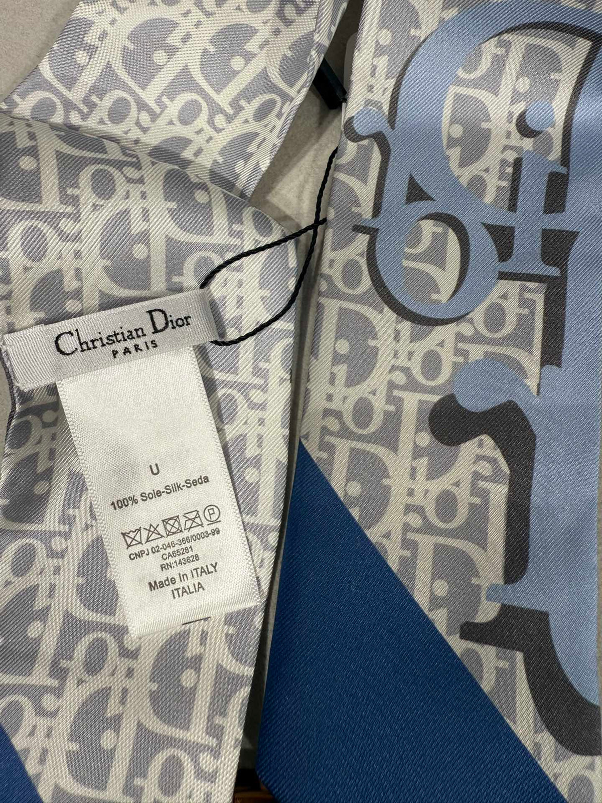 Dior 2026 Infini Tartan Mitzah Scarf 105cm Silk 204453
