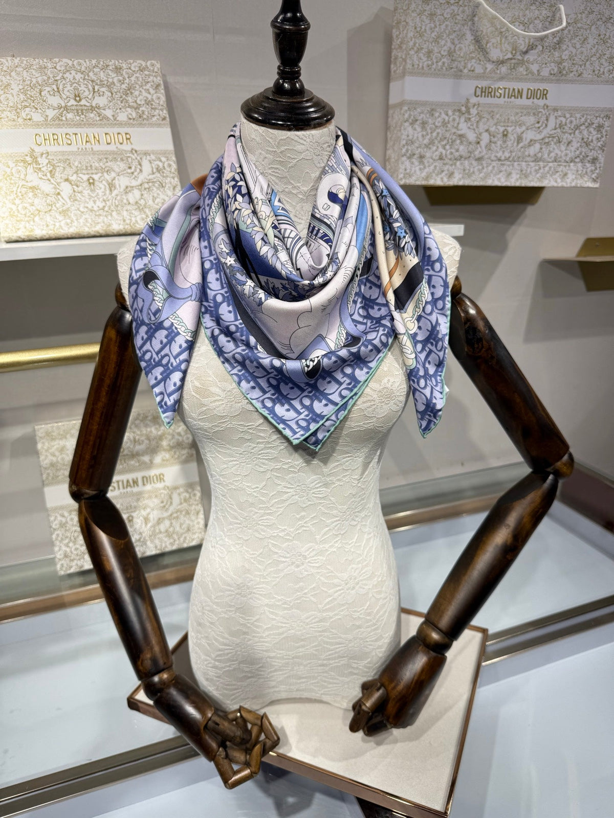 Dior 2026 Square Scarf 90cm Silk 207586