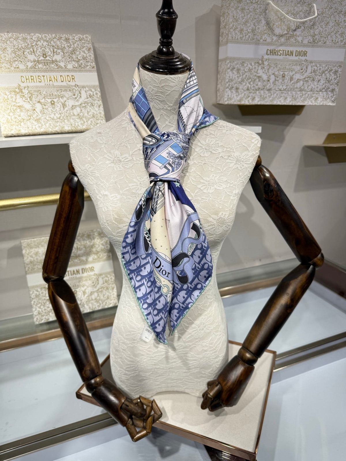 Dior 2026 Square Scarf 90cm Silk 207586