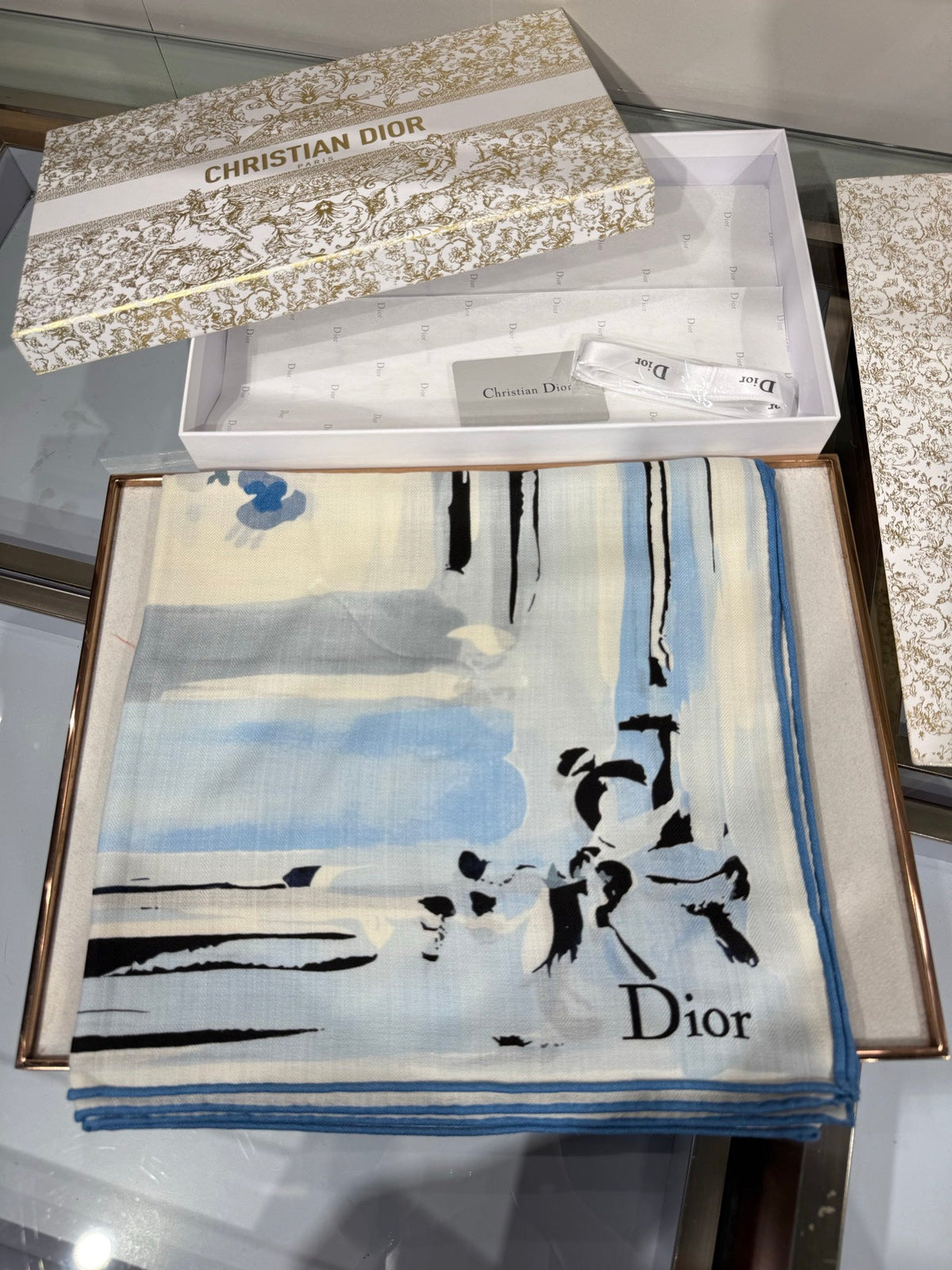 Dior 2026 Square Scarf 140cm Cashmere And Silk 216446