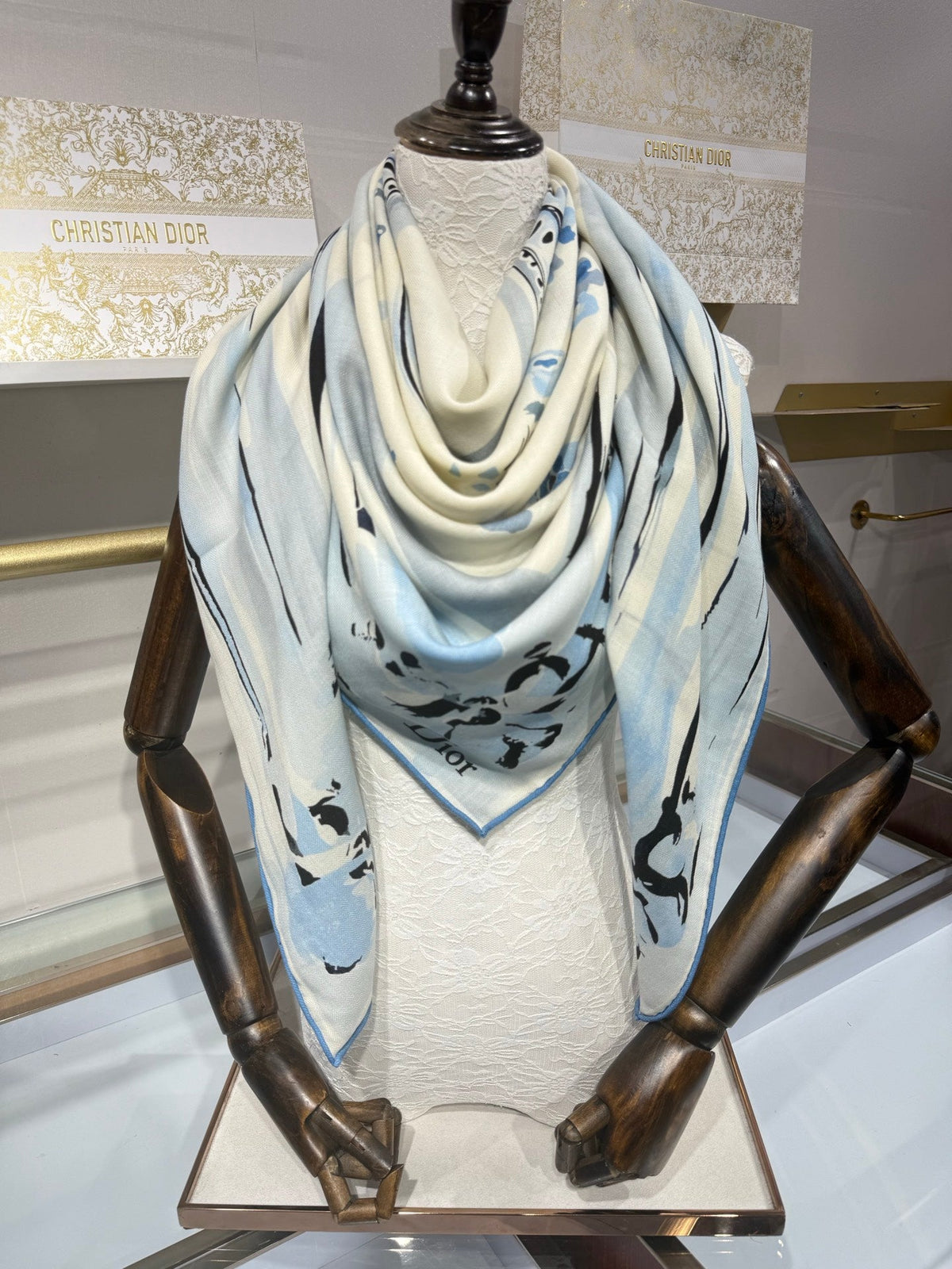 Dior 2026 Square Scarf 140cm Cashmere And Silk 216446