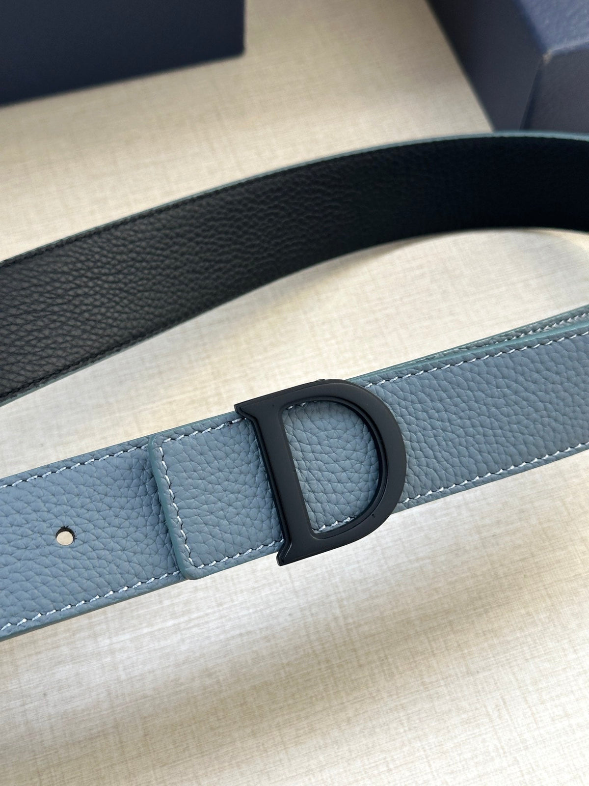 Dior 2026 CD Buckle Leather Belt 35mm Cowhide