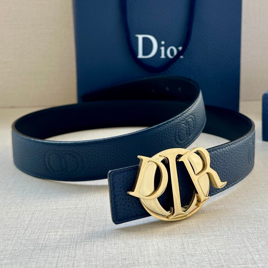 Dior 2026 Icon CD Buckle Belt 35mm Cowhide