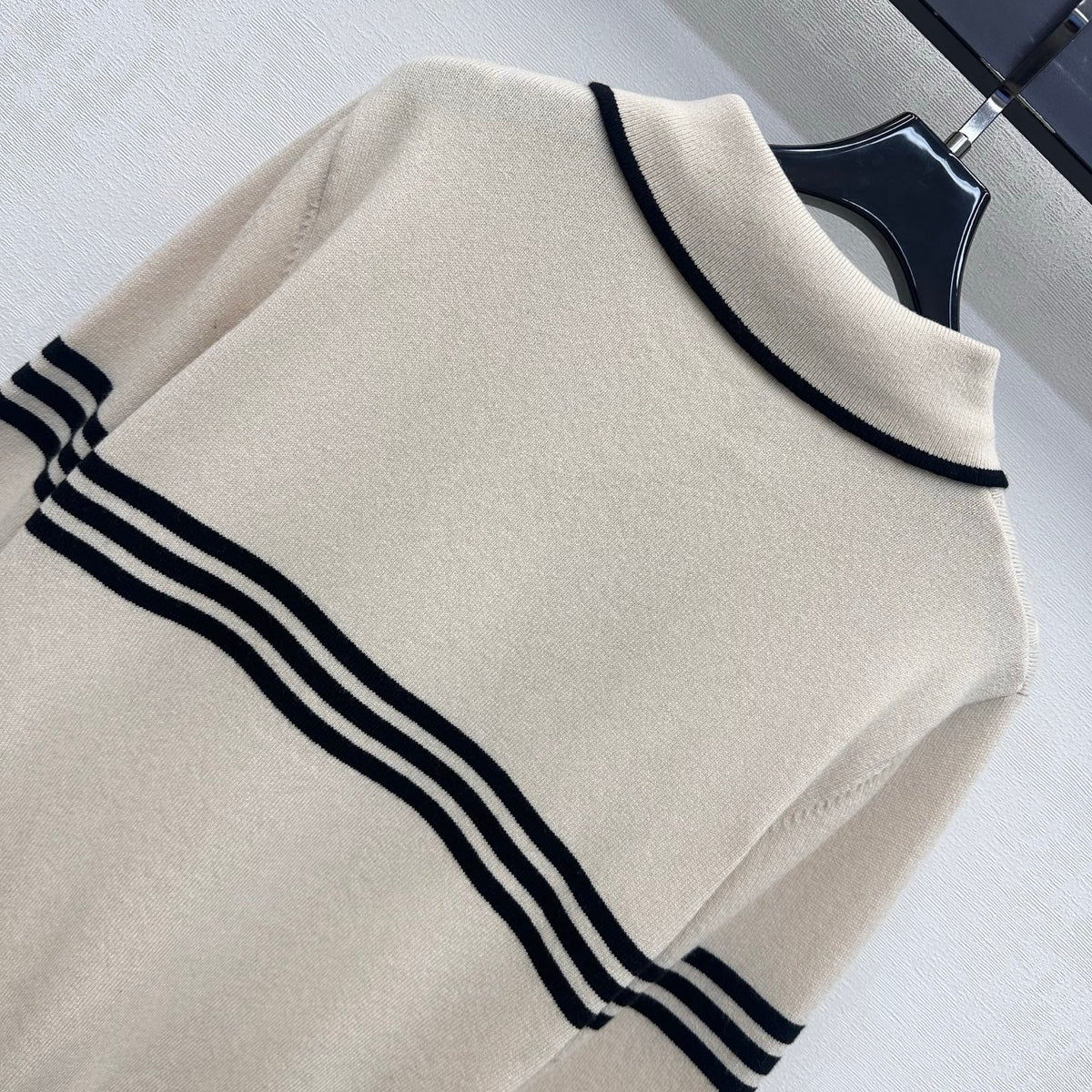 Miumiu 2026 Striped Long-Sleeve Knitwear Wool 418694