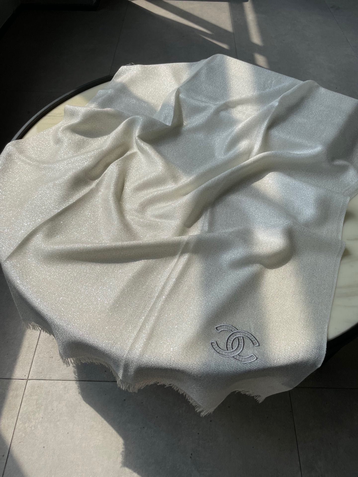 CC Scarf 210 CM In Light Grey Cashmere 418351