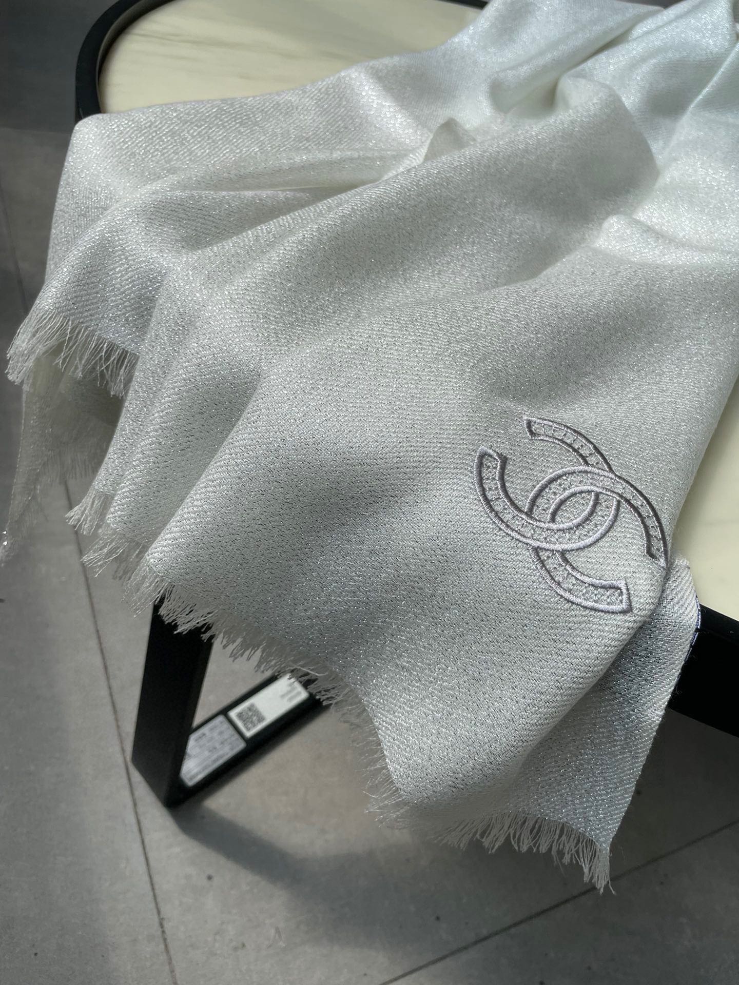 CC Scarf 210 CM In Light Grey Cashmere 418351