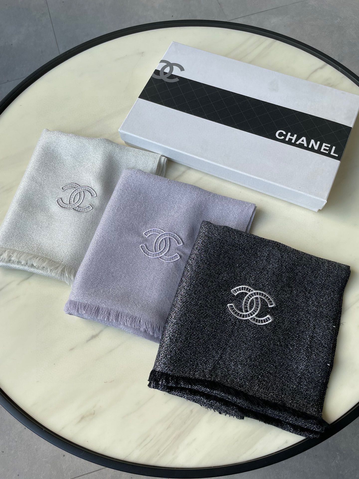 CC Scarf 210 CM In Light Grey Cashmere 418351