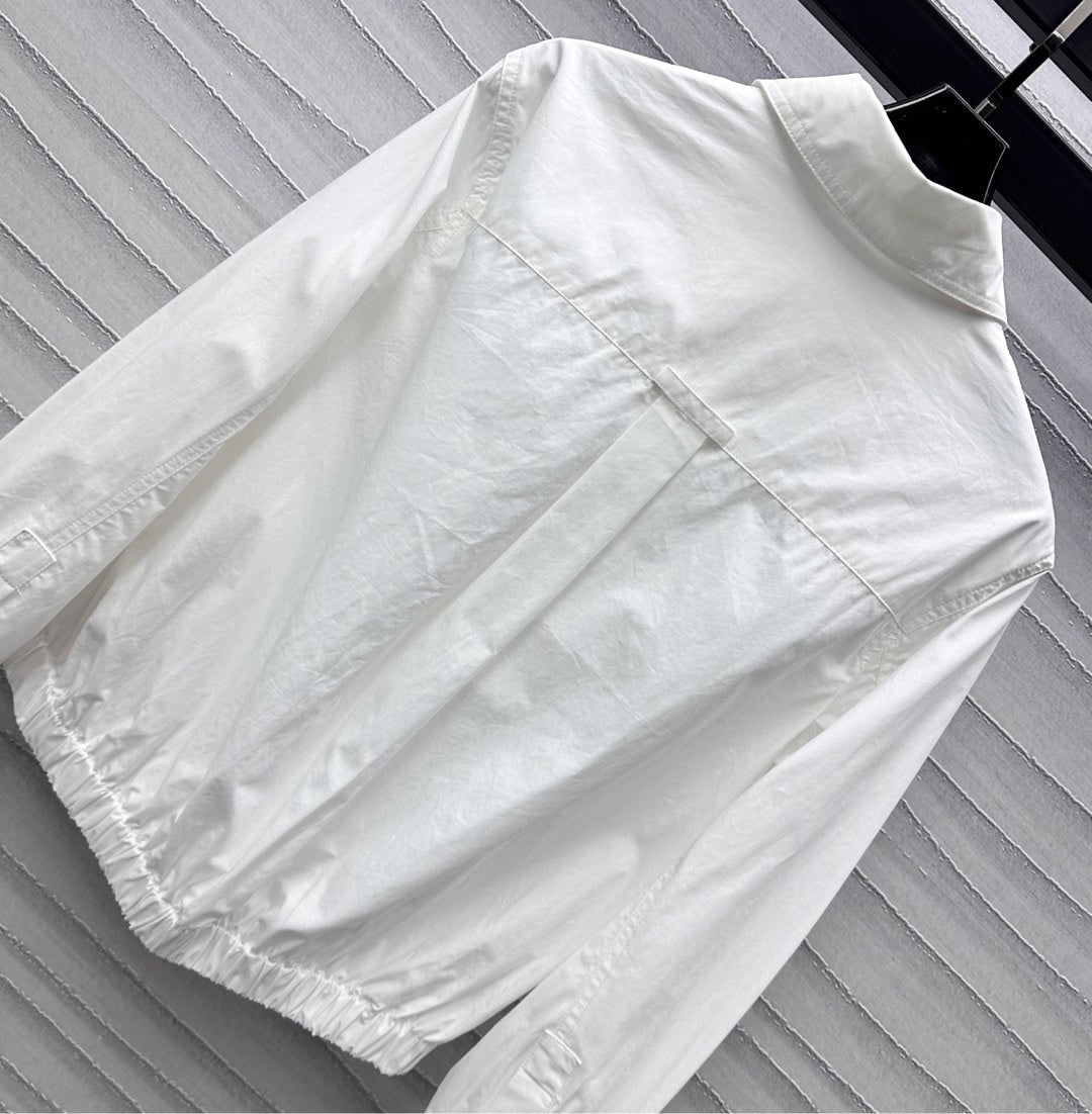 Miu White Cotton Shirt