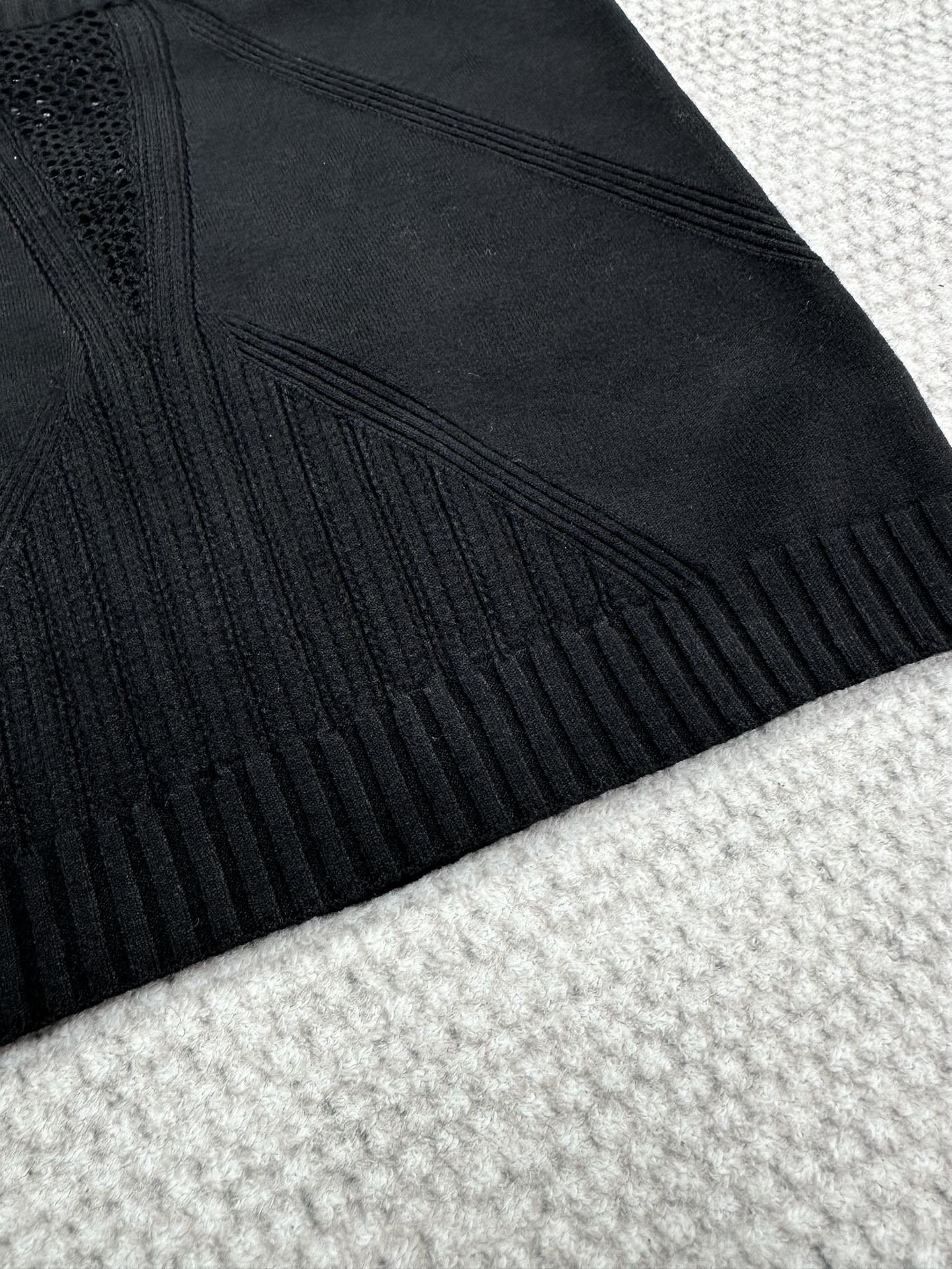 CC Sport Bra Black Wool Viscose