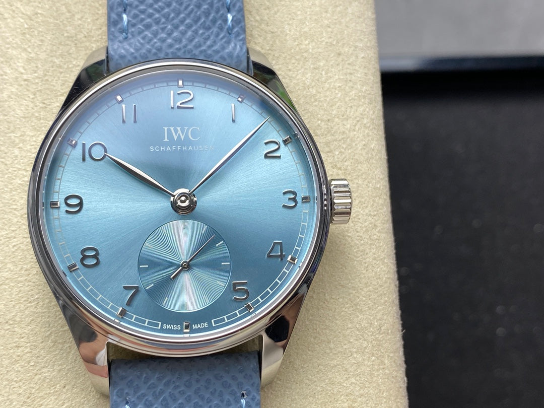IWC Portuguese 40.4mm Blue Dial Steel Case Leather Strap