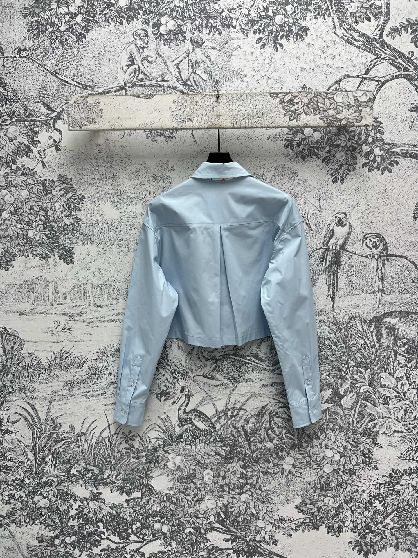 LV 25  Short Shirt Light Blue Cotton