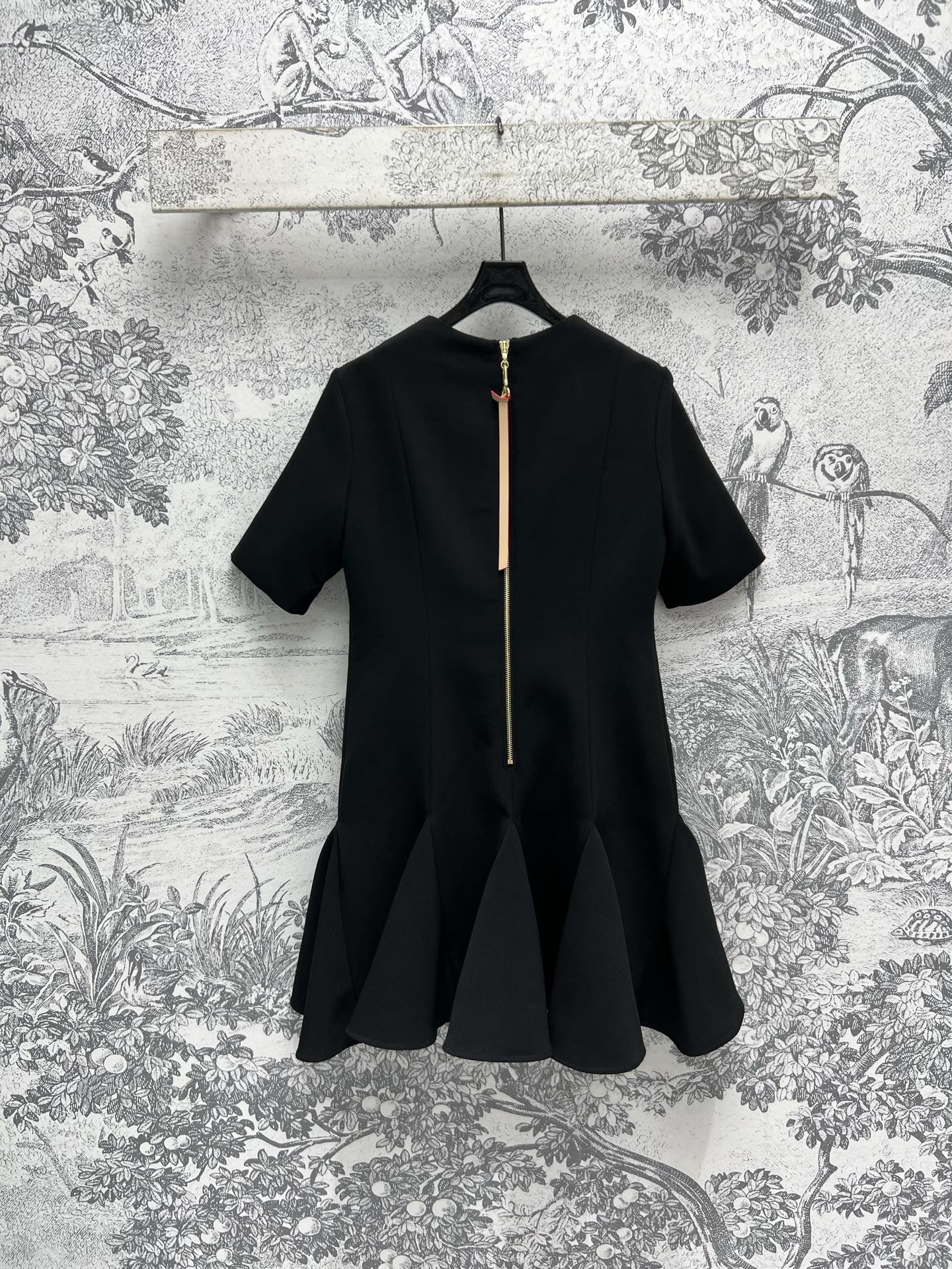 LV 25 Dress Black Polyester
