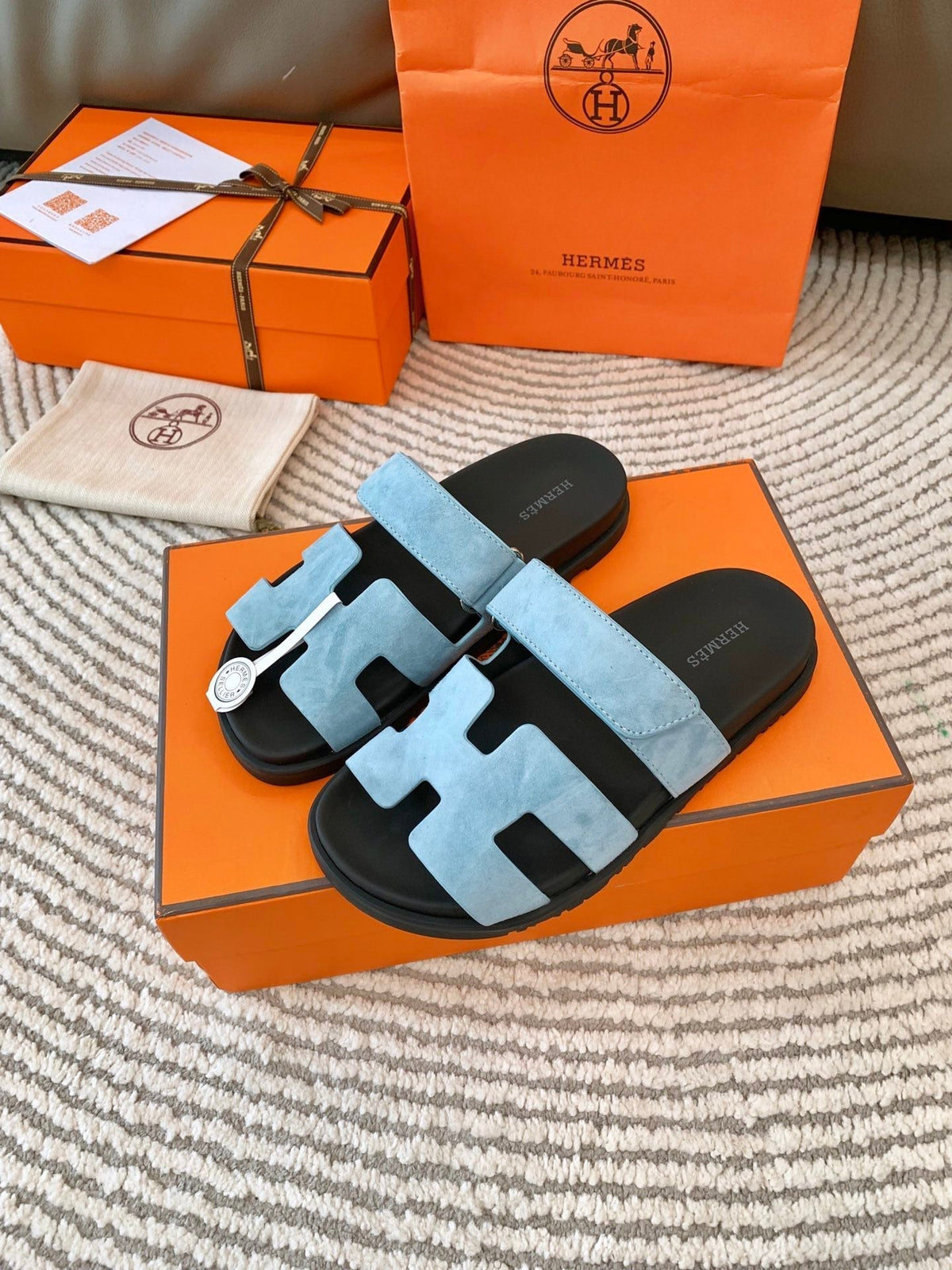HM Chypre Sandal Cloud Blue Suede 963545
