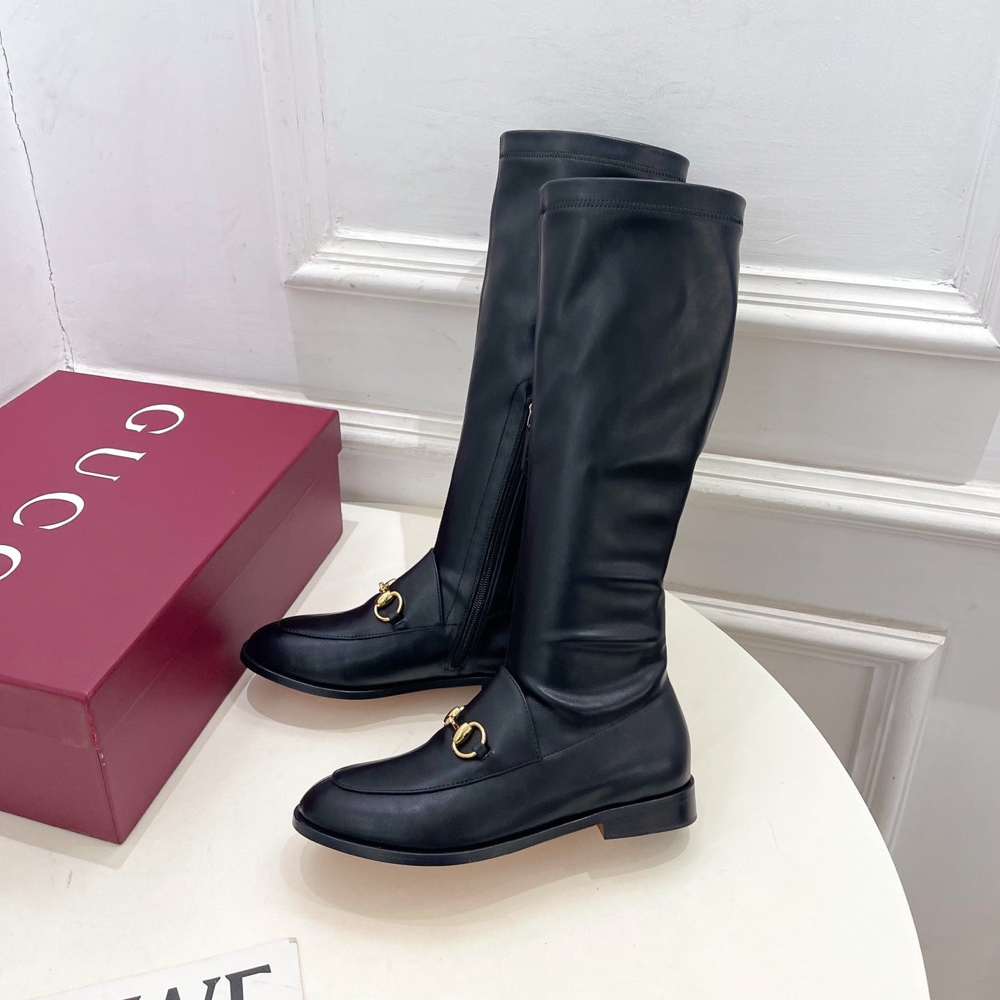 Gucci 2025 Horsebit Boot Black Calfskin 536067