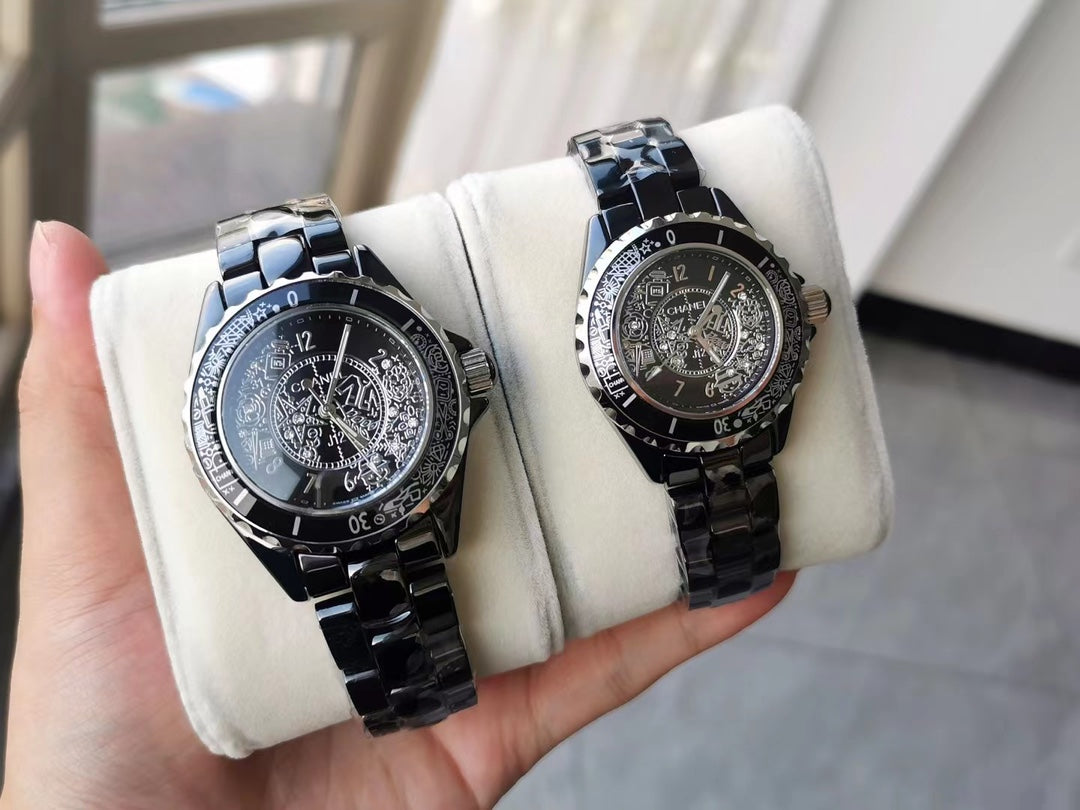 J12 20TH ANNIVERSARY BLACK CERAMIC STEEL MANY PATTERNS