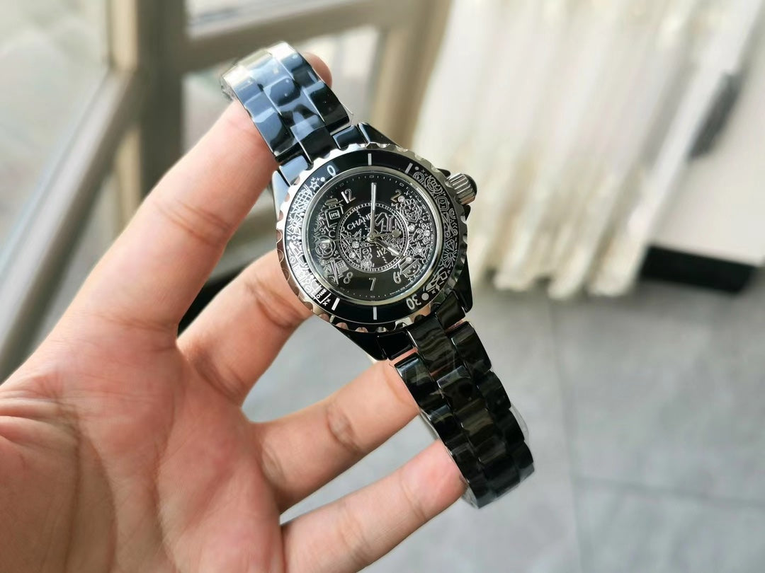 J12 20TH ANNIVERSARY BLACK CERAMIC STEEL MANY PATTERNS