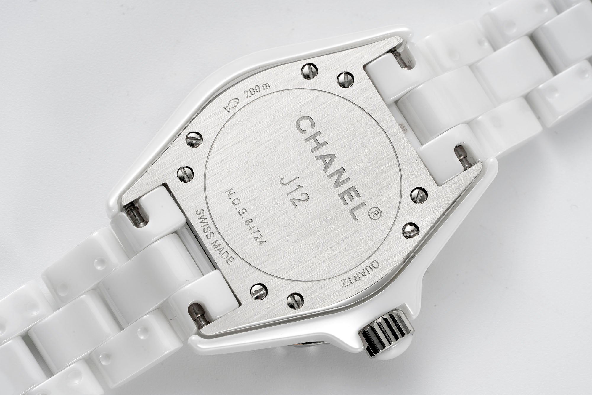 J12 38MM WHITE CERAMIC STAINLESS STEEL GRAFFITI LIMITED