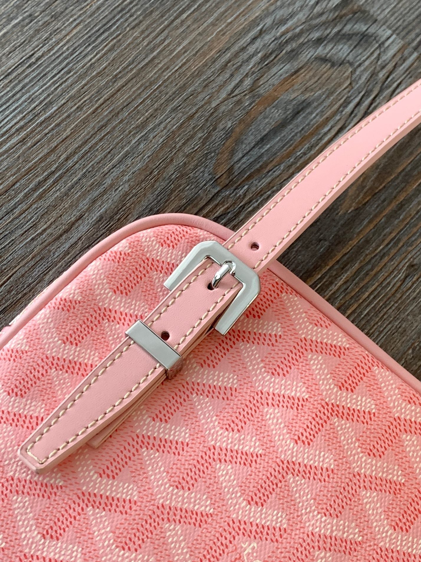 GOYA SECOND-HAND TOAST BAG 21CM PINK CANVAS