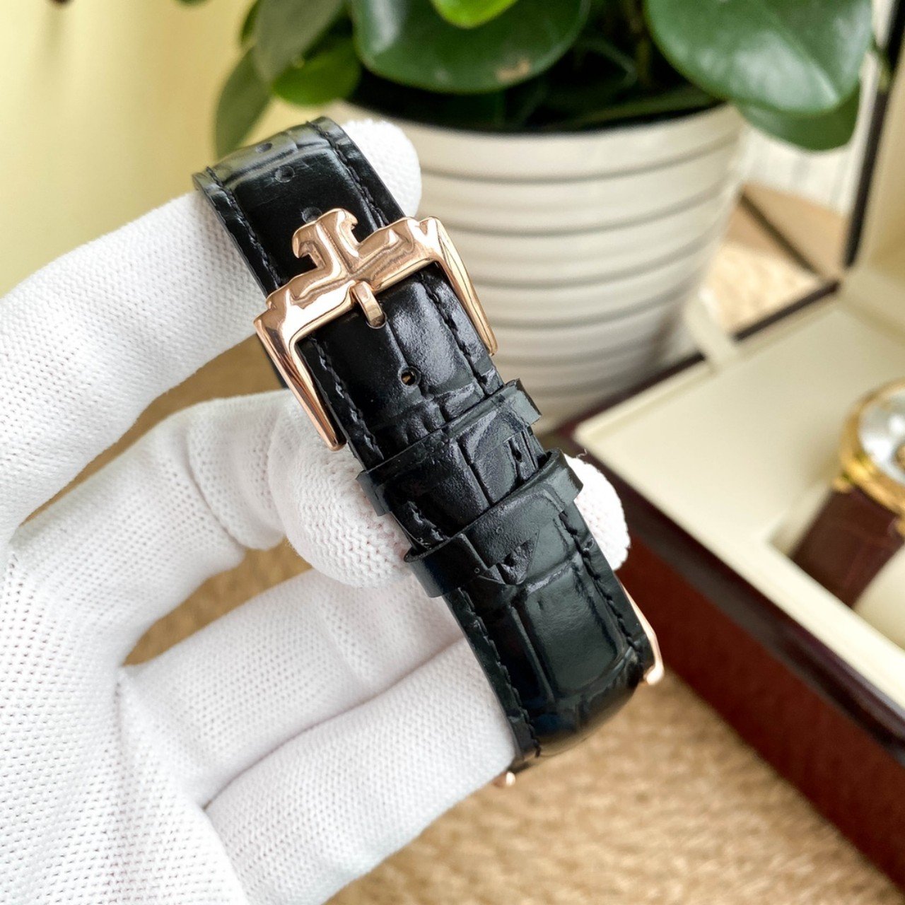 JAEGER REVERSO MOON LEATHER STRAP