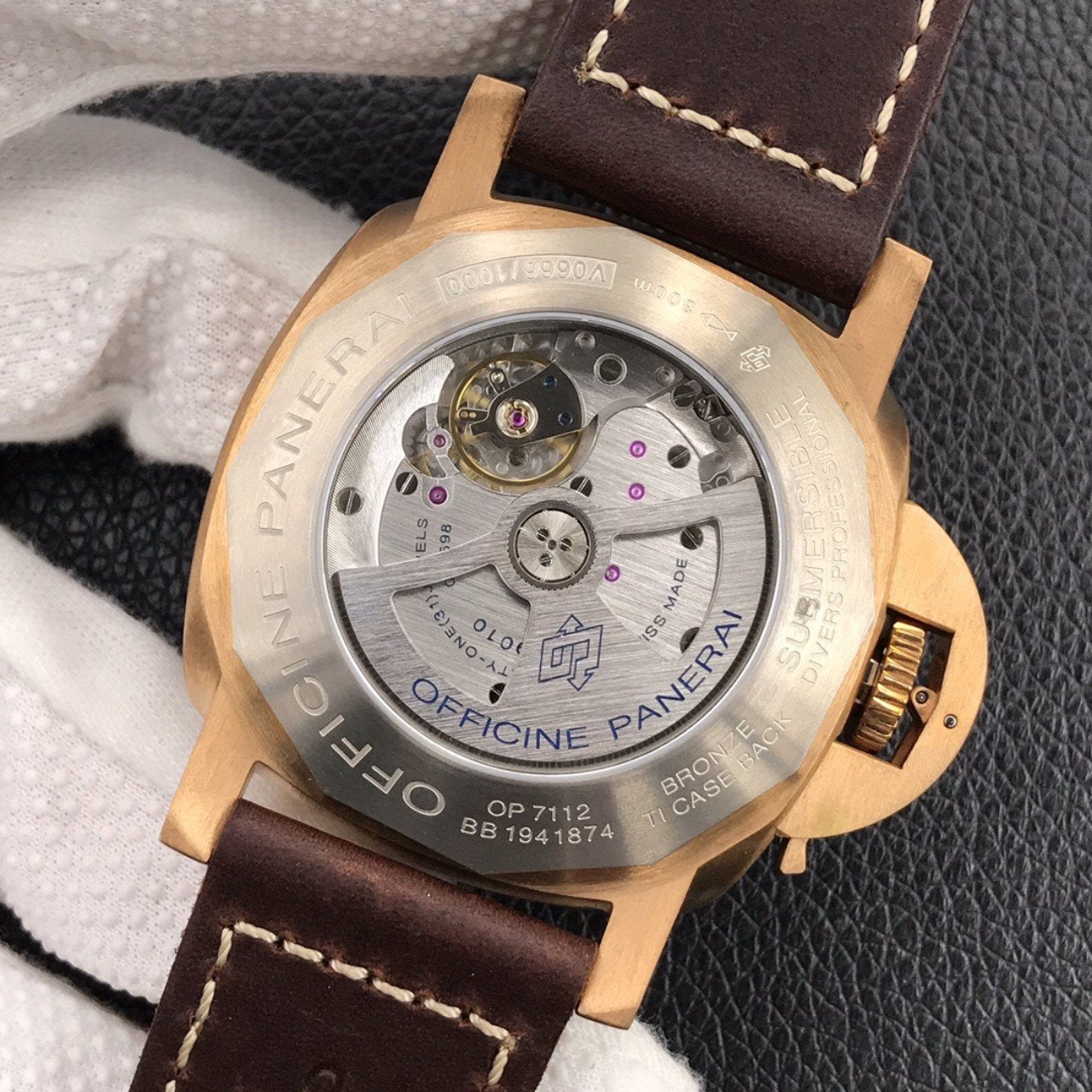 LUMINOR SUBMERSIBLE 47MM BRONZO BROWN DIAL