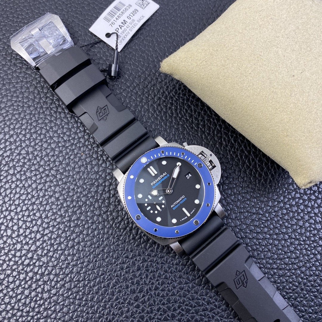 SUBMERSIBLE AZZURRO BLUE 42 STAINLESS STEEL