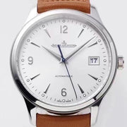 JAEGER MASTER CONTROL DATE 40 STAINLESS STEEL WHITE DIAL