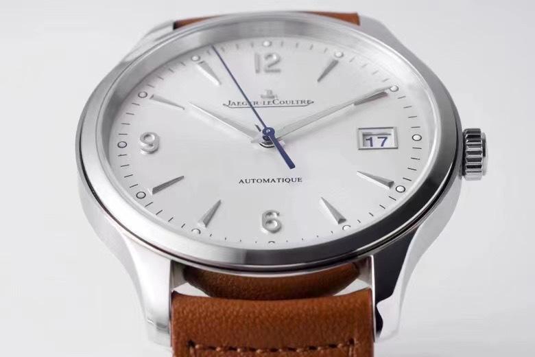 JAEGER MASTER CONTROL DATE 40 STAINLESS STEEL WHITE DIAL