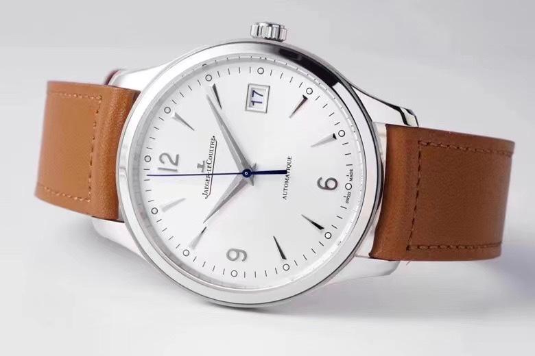 JAEGER MASTER CONTROL DATE 40 STAINLESS STEEL WHITE DIAL